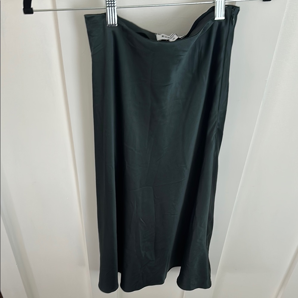 Express Black Midi Slip Skirt for Work